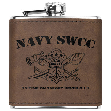 SWCC - On Time On Target Flask 6oz